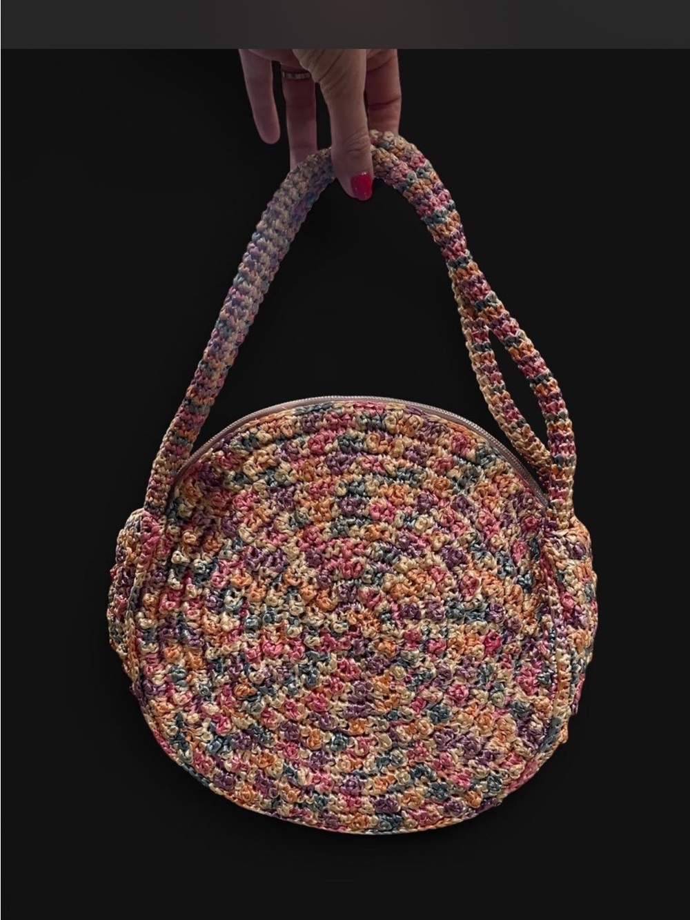 1960’s crotchet woven handbag